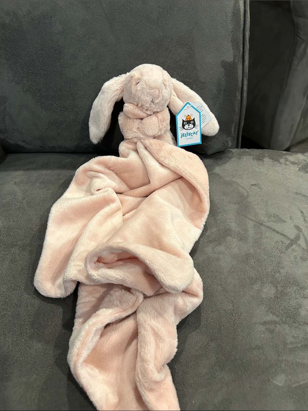 Jellycat Soft Blush Pink Bunny Comforter Lovey